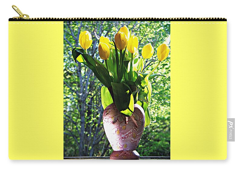 Spring Zip Pouch featuring the photograph Spring by Joy Nichols