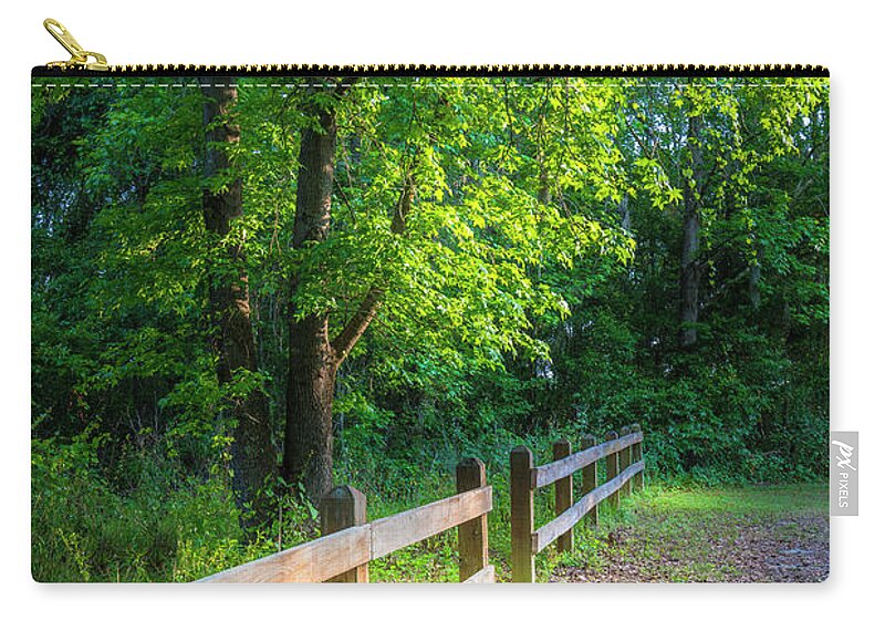 Edward Medard Park Zip Pouch featuring the photograph Spring Leaves by Marvin Spates