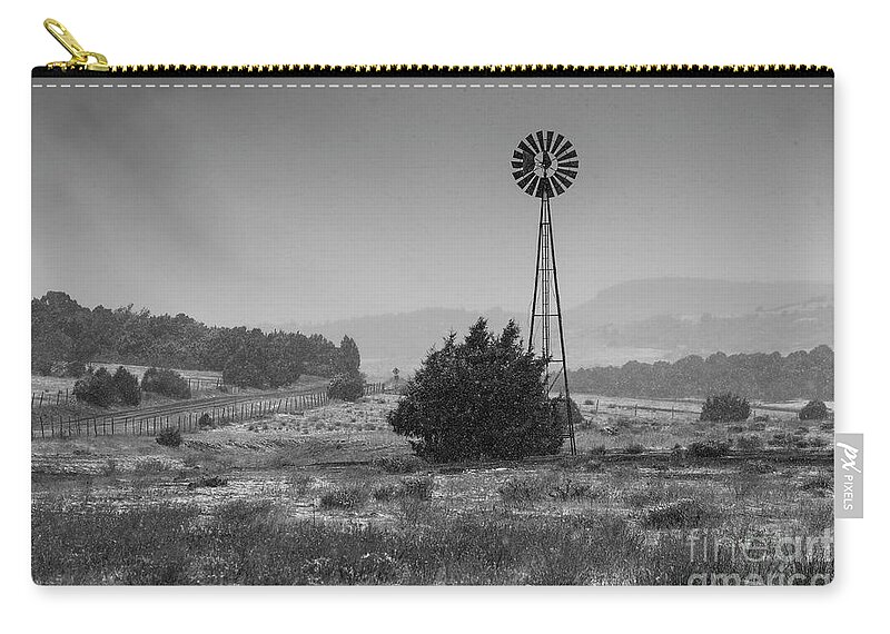 Spring Storm Zip Pouch featuring the photograph Spring Storm New Mexico by Garry McMichael