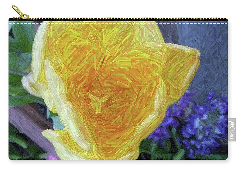 Spring Zip Pouch featuring the photograph Spring Tulip by Susan Carella
