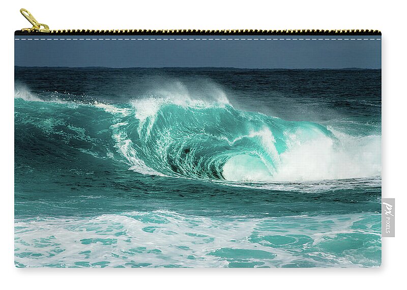 Surf Zip Pouch featuring the photograph Square by Mik Rowlands