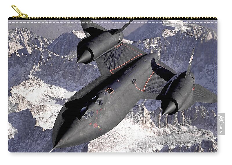 Science Carry-all Pouch featuring the photograph SR-71 Blackbird 1990s by NASA Science Source