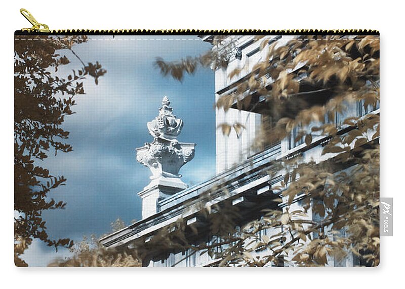 Architecture Zip Pouch featuring the photograph St Alfege parish church in Greenwich, London by Helga Novelli