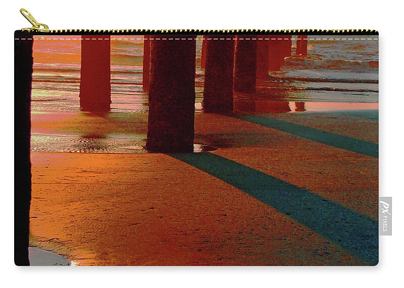 St Augustine Zip Pouch featuring the photograph   St Augustine Sunrise by Bob Johnson