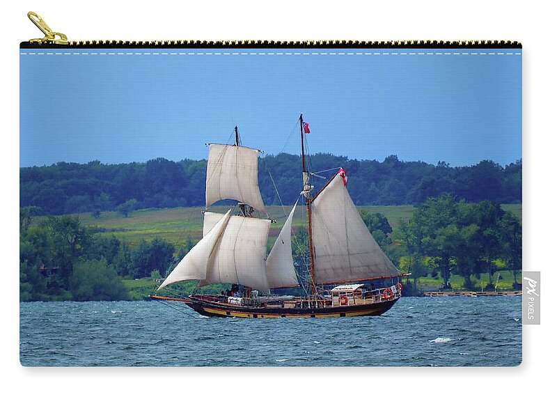  Zip Pouch featuring the photograph St. Lawrence II by Dennis McCarthy