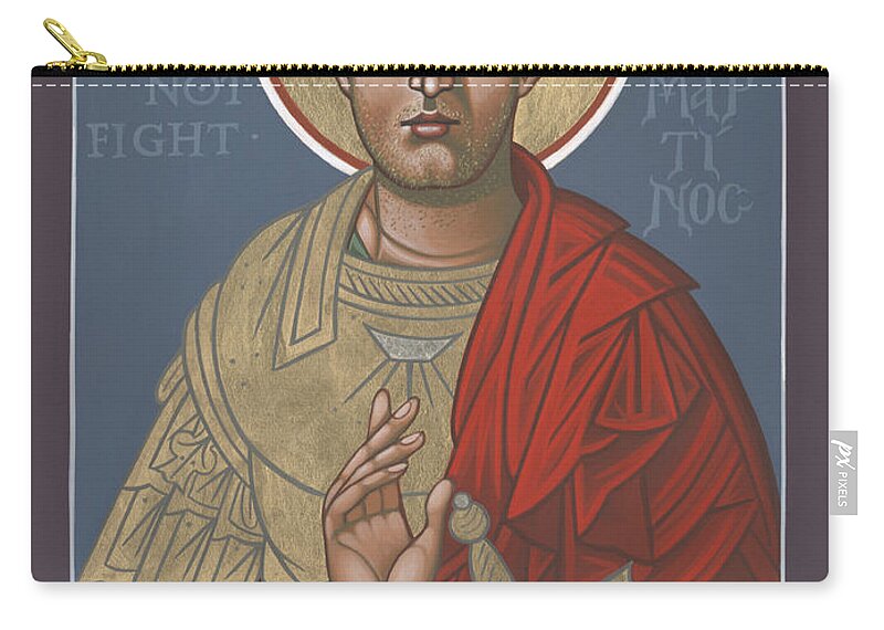 St Martin The Soldier Of Christ Zip Pouch featuring the painting St Martin the Soldier of Christ 234 by William Hart McNichols