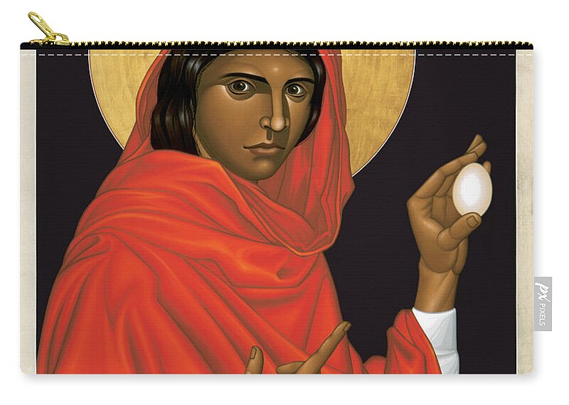 St. Mary Magdalene Zip Pouch featuring the painting St. Mary Magdalene - RLMAM by Br Robert Lentz OFM