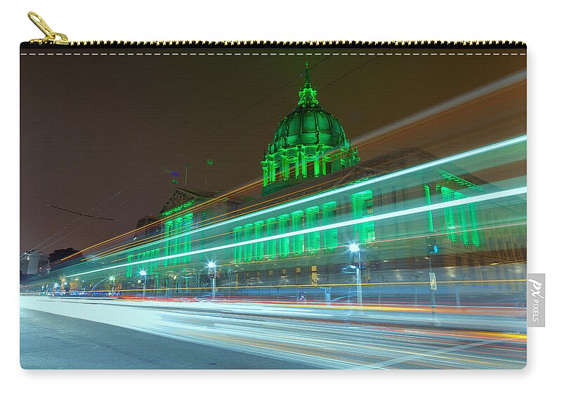 City Zip Pouch featuring the photograph St. Patrick's Day by Jonathan Nguyen