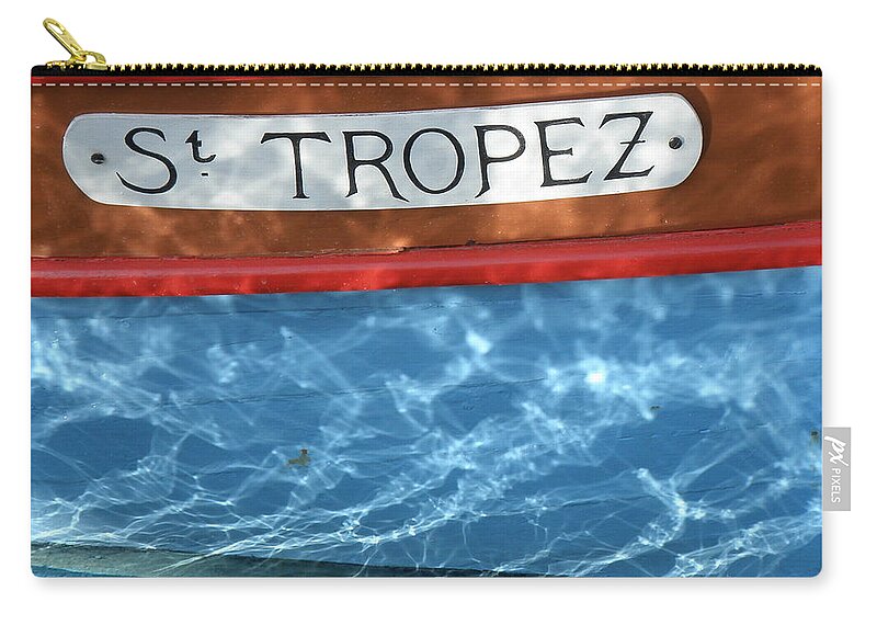Boat Zip Pouch featuring the photograph St. Tropez by Lainie Wrightson