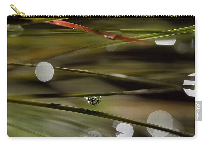 Water Drop Zip Pouch featuring the photograph Stability Among Chaos by Mike Eingle