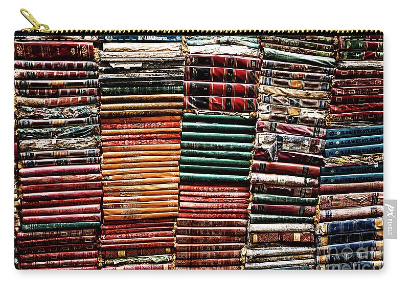 Book Carry-all Pouch featuring the photograph Stacks of Books by M G Whittingham