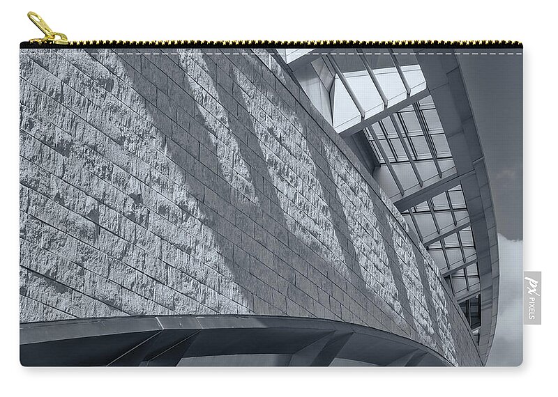 Joan Carroll Zip Pouch featuring the photograph Stadium Abstract by Joan Carroll