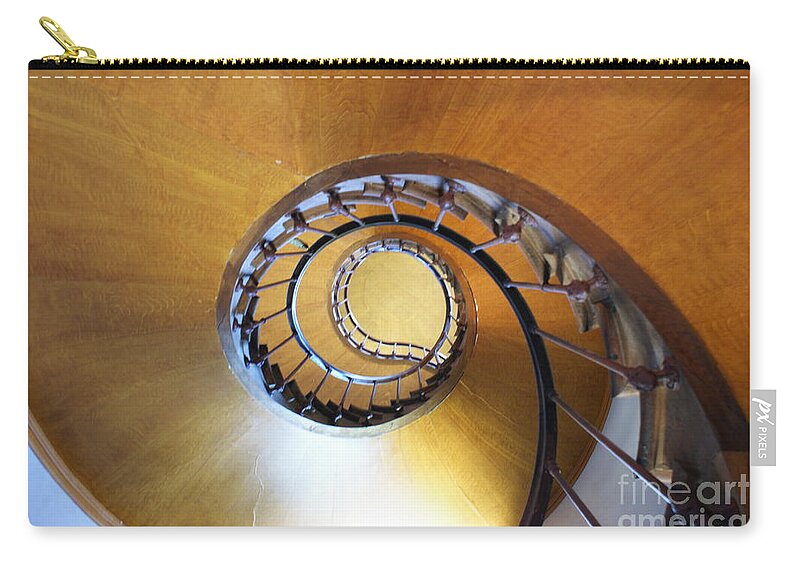 Azay Le Rideau Zip Pouch featuring the photograph Staircase at Azay le Rideau by Christine Jepsen