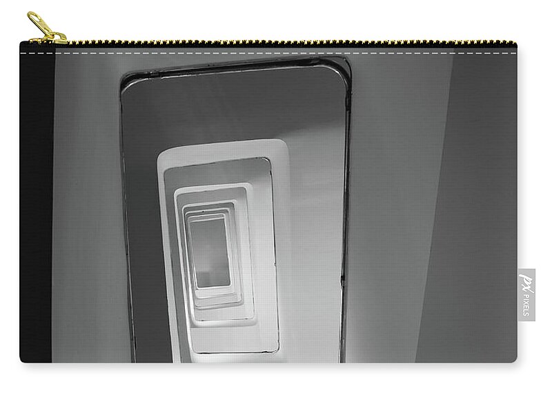 Bm.museum Zip Pouch featuring the photograph Staircase IV by Marzena Grabczynska Lorenc