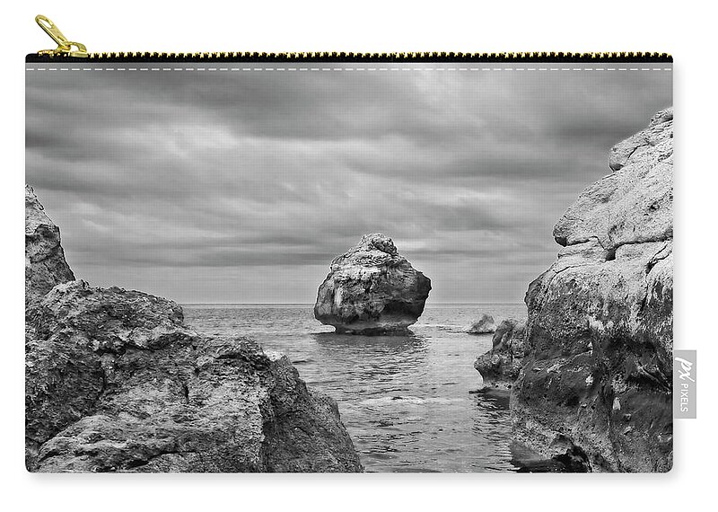 Photo Zip Pouch featuring the photograph Standing Against Elements By Pedro Cardona by Pedro Cardona Llambias