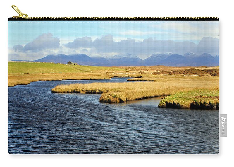 Bridge Zip Pouch featuring the photograph Standing on the Bridge by Jennifer Robin