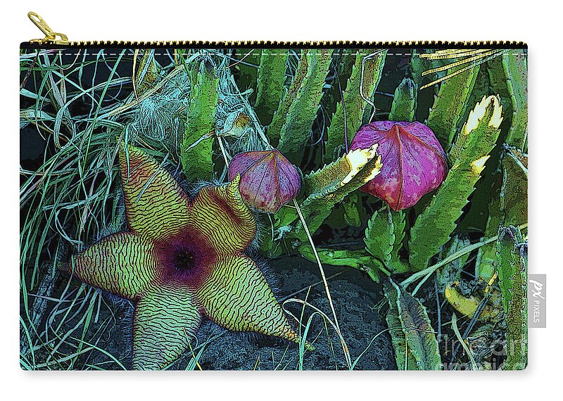 Flower Zip Pouch featuring the photograph Star Blossom by Craig Wood