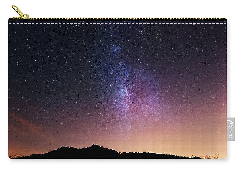 Stars Zip Pouch featuring the digital art Stars by Maye Loeser