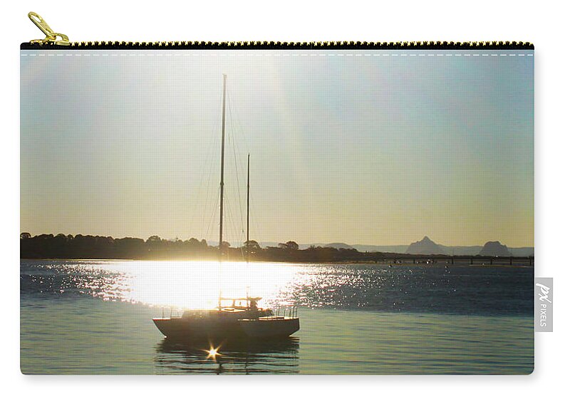 Susan Vineyard Zip Pouch featuring the photograph Stars on the Water by Susan Vineyard