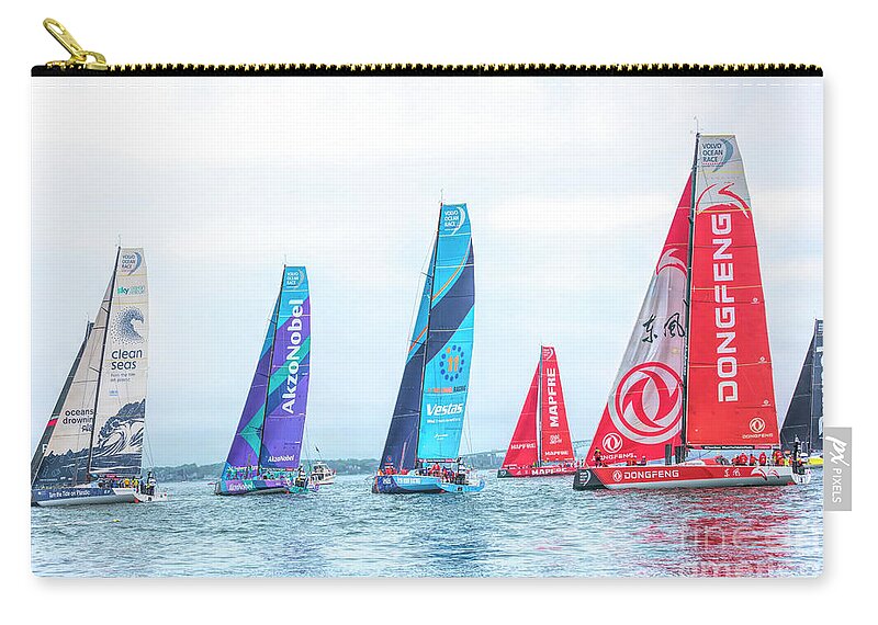 Ocean Zip Pouch featuring the photograph Starting Line by JBK Photo Art