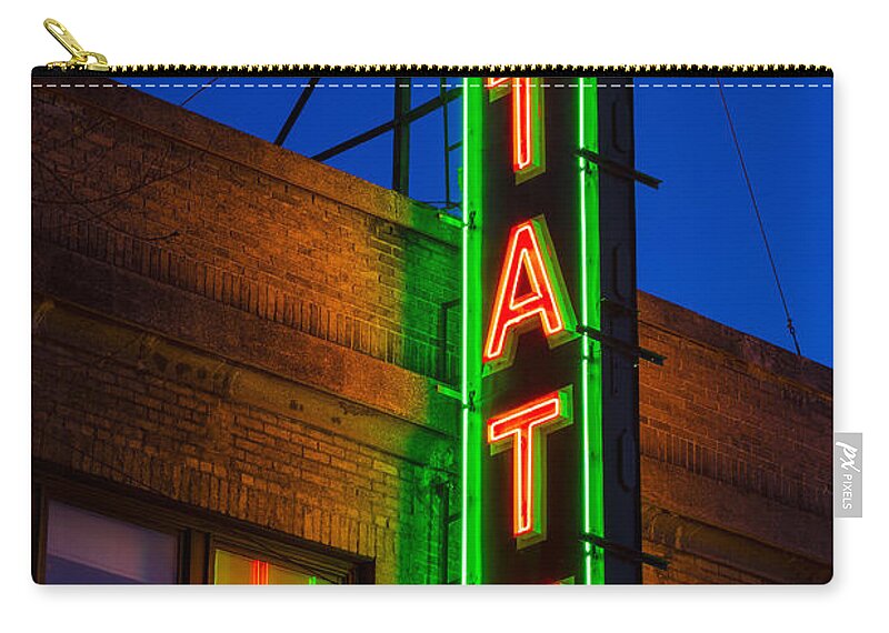 State Theatre Zip Pouch featuring the photograph State Theatre - Ithaca by Stephen Stookey