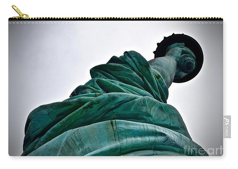 Statue Of Liberty Zip Pouch featuring the photograph Statue of Liberty  New York by Debra Banks