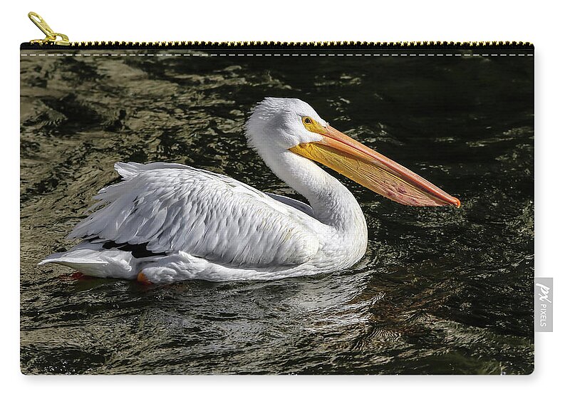 Pelican Zip Pouch featuring the photograph Steady As She Goes by Ray Congrove