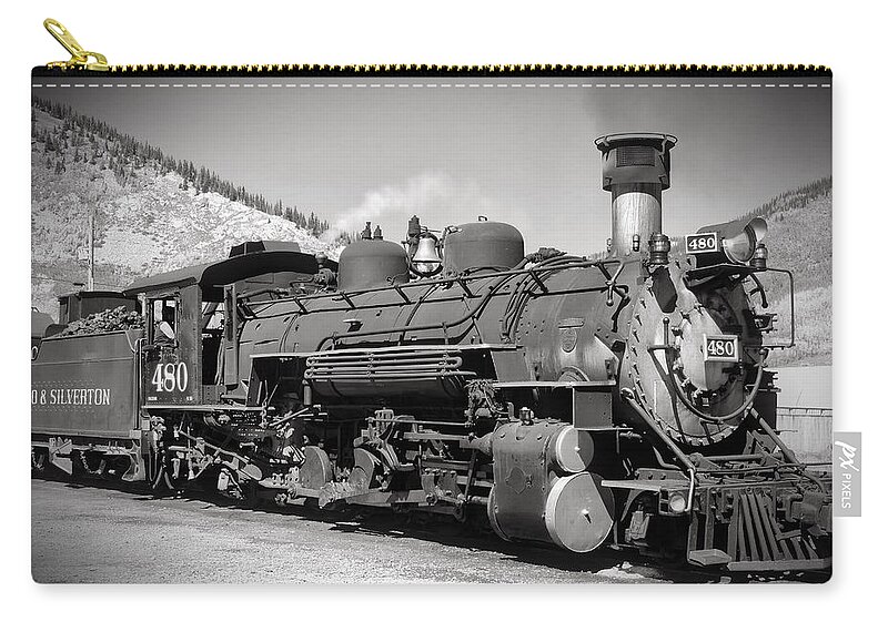 Home Carry-all Pouch featuring the photograph Steam Engine 480 by Richard Gehlbach