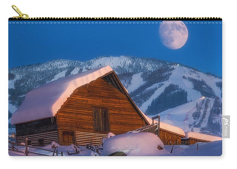 Barn Zip Pouch featuring the photograph Steamboat Dreams by Darren White