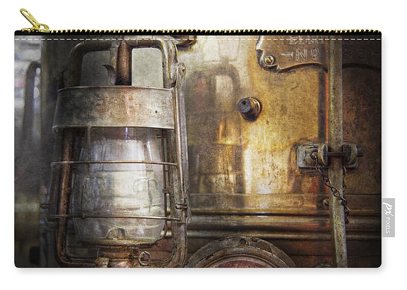 Hdr Zip Pouch featuring the photograph Steampunk - Silent into the night by Mike Savad