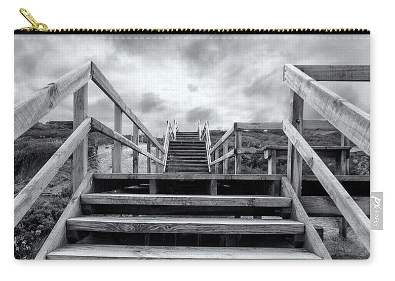 Stairs Zip Pouch featuring the photograph Step on up by Linda Lees