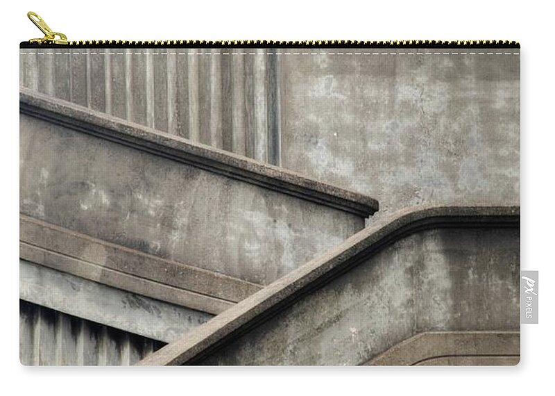 Newel Hunter Zip Pouch featuring the photograph Steps by Newel Hunter