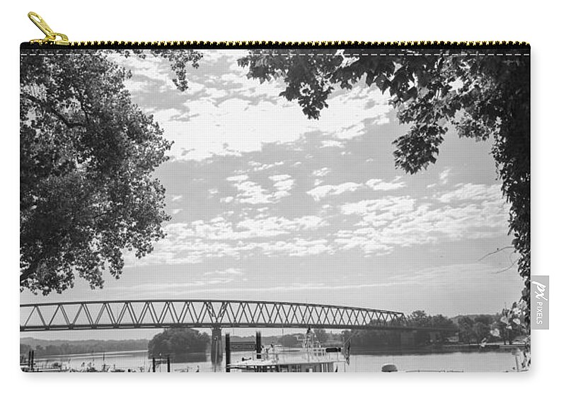 Sternwheeler Carry-all Pouch featuring the photograph Sternwheelers - Marietta, Ohio - 2015 by Holden The Moment