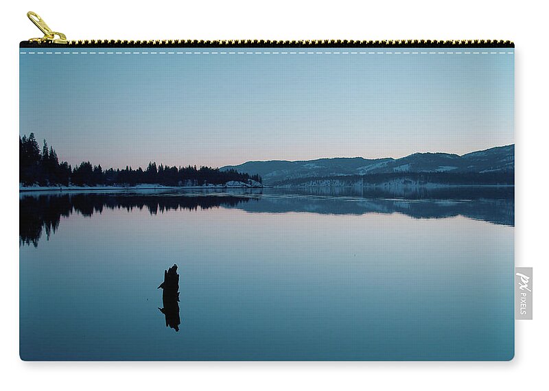 Colville Carry-all Pouch featuring the photograph Still Blue by Troy Stapek