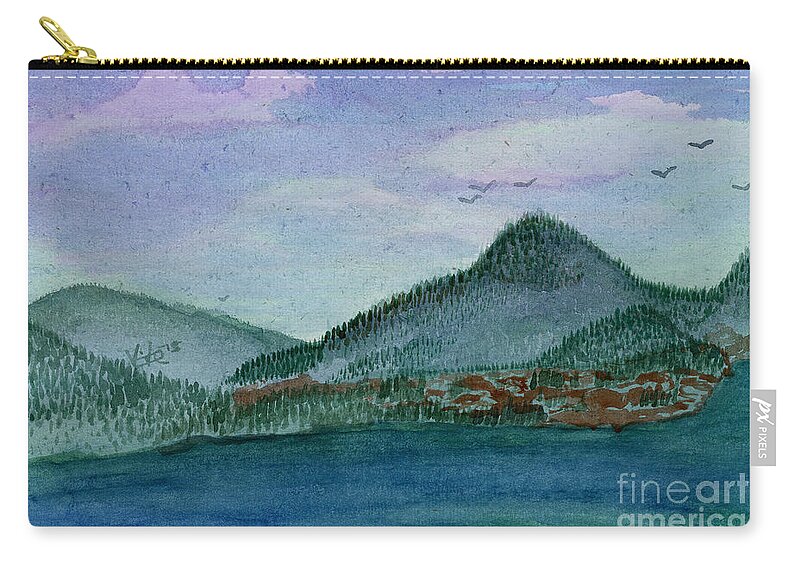 Landscape Zip Pouch featuring the painting Still Life 33 by Victor Vosen
