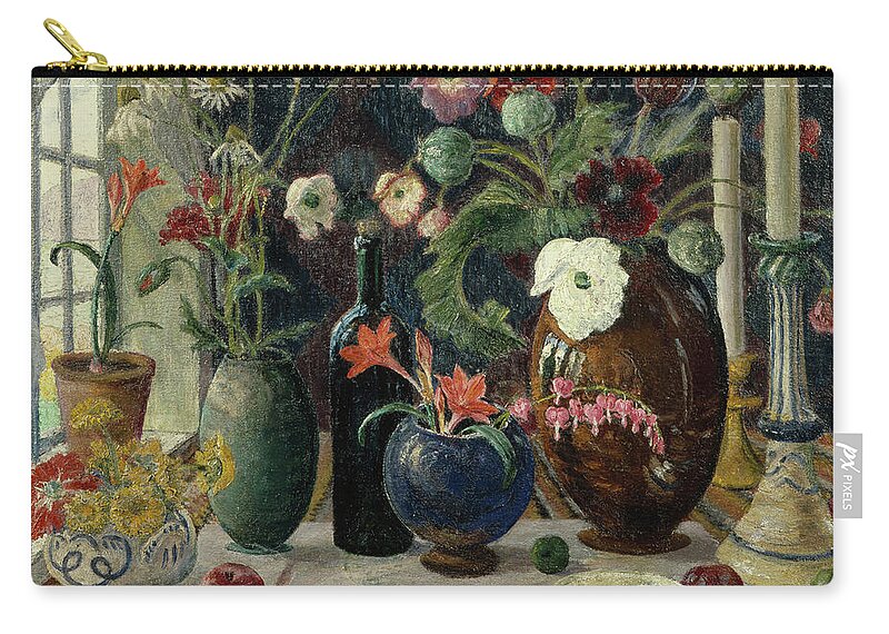 Nikolai Astrup Carry-all Pouch featuring the painting Still life by O Vaering
