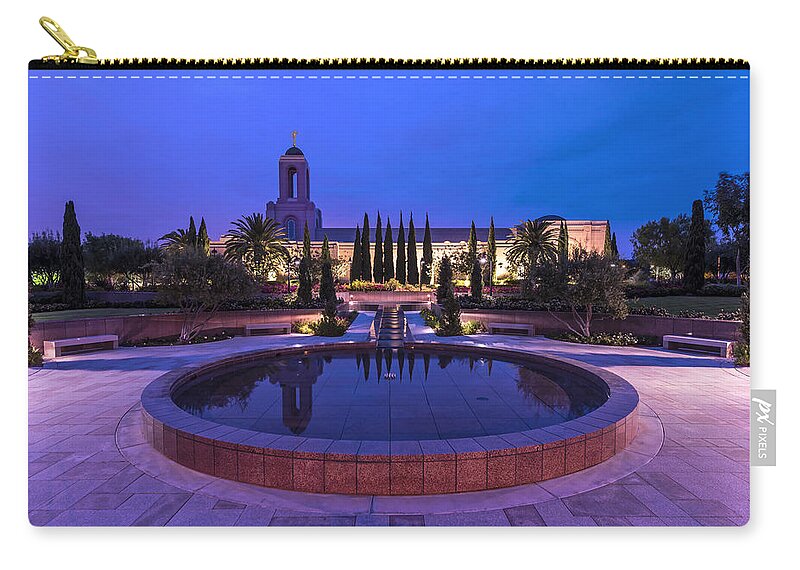Newport Beach Zip Pouch featuring the photograph Still Small Voice by Dustin LeFevre
