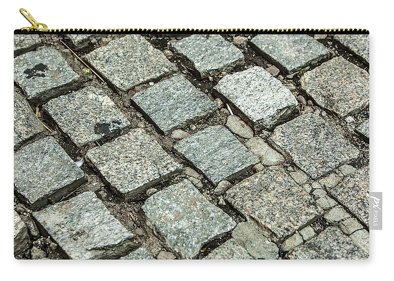 Stone Zip Pouch featuring the photograph Stone road by Jason Hughes