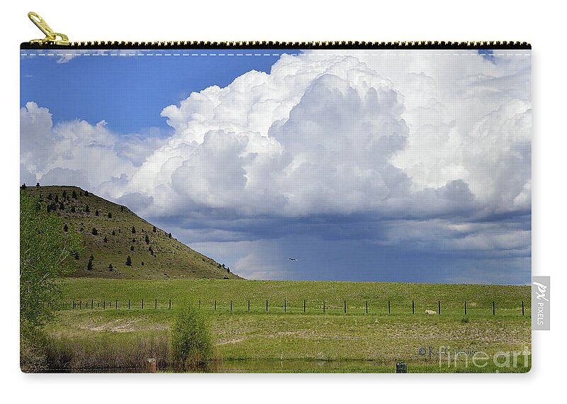 Landscape Zip Pouch featuring the photograph Storm Coming In by Kae Cheatham