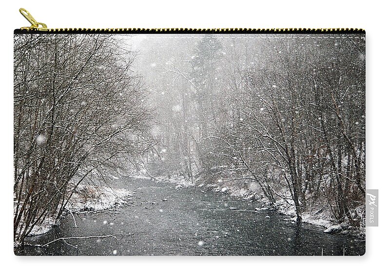 Privacy Zip Pouch featuring the photograph Storms Brewing by Lisa Lambert-Shank