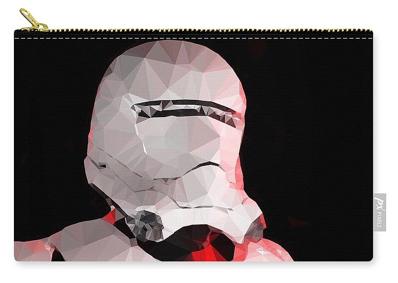 Stormtrooper Zip Pouch featuring the digital art StormTrooper Next Gen by HELGE Art Gallery