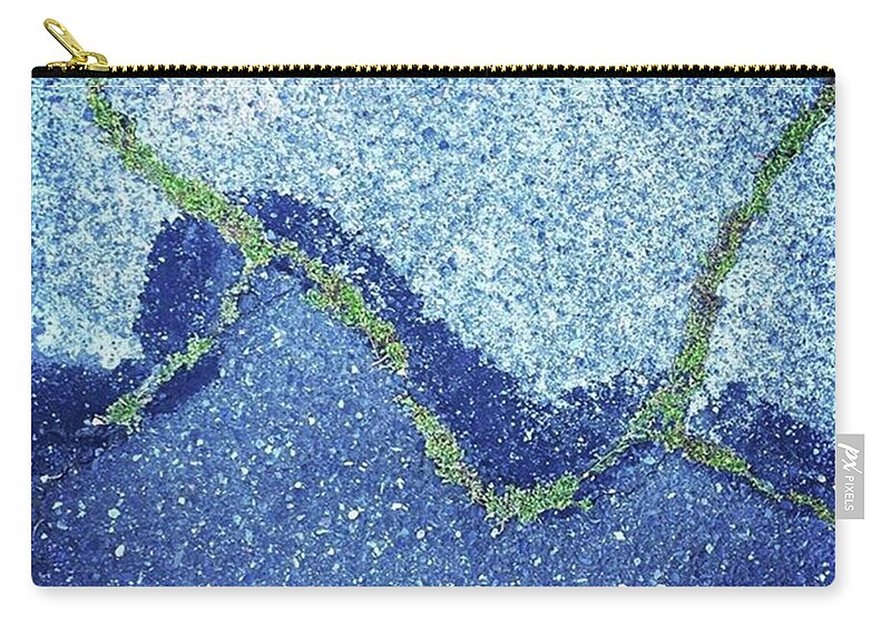 Minimalism Zip Pouch featuring the photograph Street Art. #abstract #streetart by Ginger Oppenheimer
