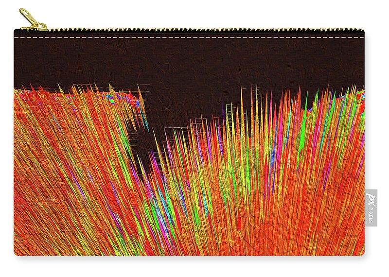 Abstracts Zip Pouch featuring the photograph Strikes by Bruce IORIO