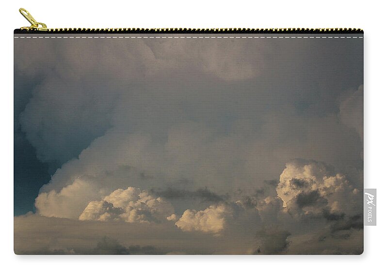 Nebraskasc Zip Pouch featuring the photograph Strong Nebraska Thunderstorms 008 by NebraskaSC