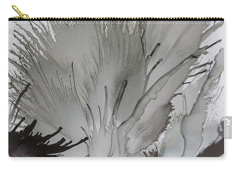 Abstract Zip Pouch featuring the painting Strong by Soraya Silvestri
