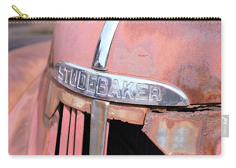 Studebaker Zip Pouch featuring the photograph Studebaker by David Bader