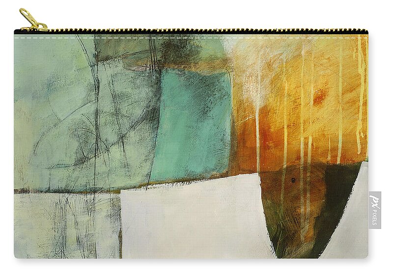  Jane Davies Zip Pouch featuring the painting Submerge #2 by Jane Davies