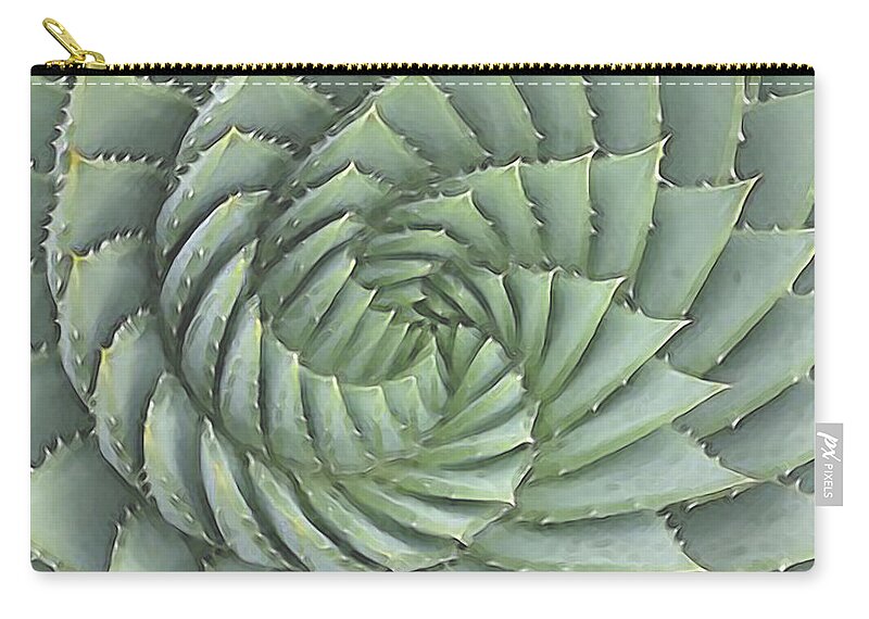Succulents Zip Pouch featuring the digital art Succulent 1 by David Hansen