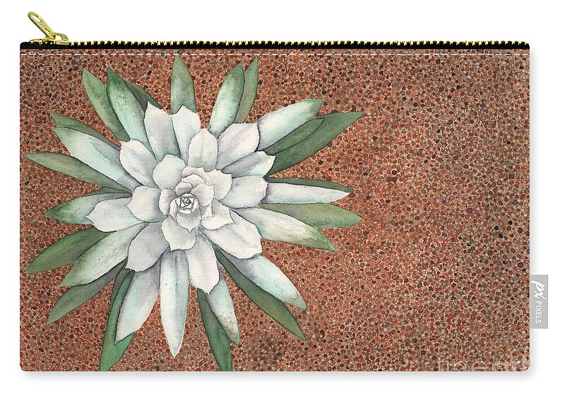 Succulent Carry-all Pouch featuring the painting Succulent by Hilda Wagner