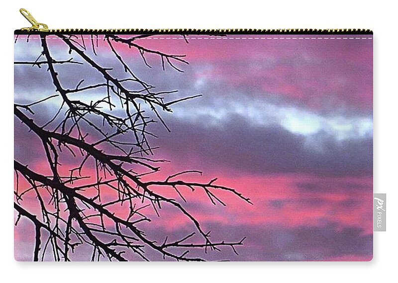 Pink Zip Pouch featuring the photograph Such A #gorgeous #pink #texas by Austin Tuxedo Cat